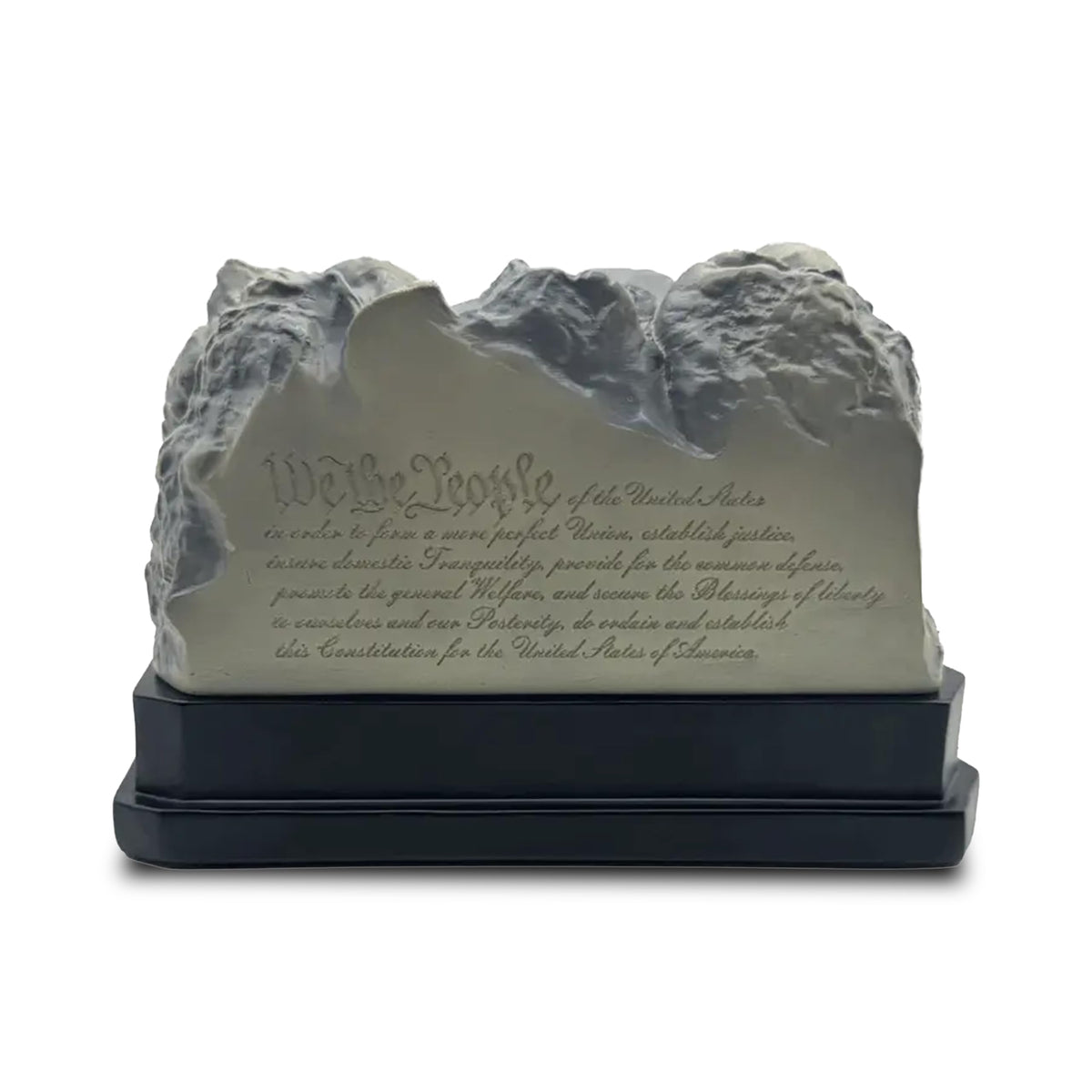 Trumpmore Mount Trumpmore Statue | Collectible Donald J. Trump Sculpture | Constitution Inscription on Back | Trump Bust for Desk, Shelf, or Cabinet | Political Memorabilia & Presidential Gift Idea