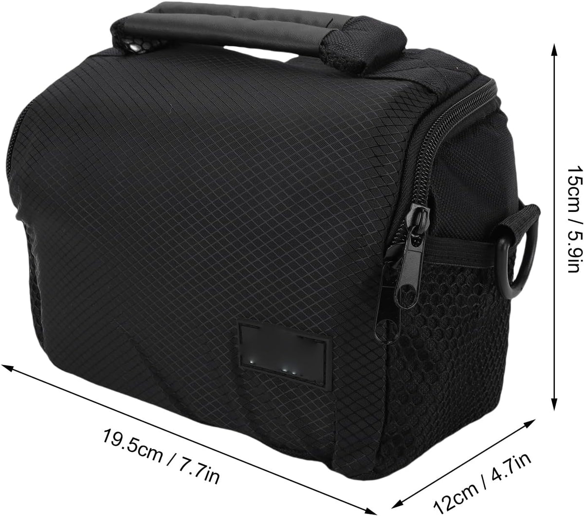 Akozon Large Capacity Water Proof Polyester Portable Mirrorless Camera Case with Detachable Shoulder Strap for Camera