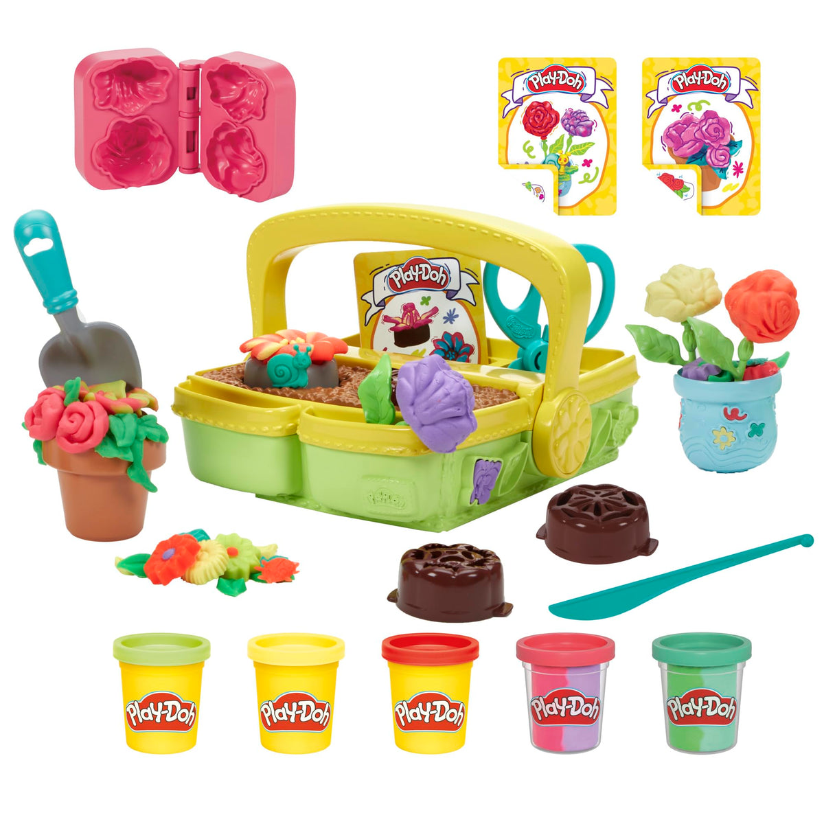 Play-Doh Blooming Flower Garden Toy Playset, Nature Pretend Play, Kids Arts & Crafts Ages 3+