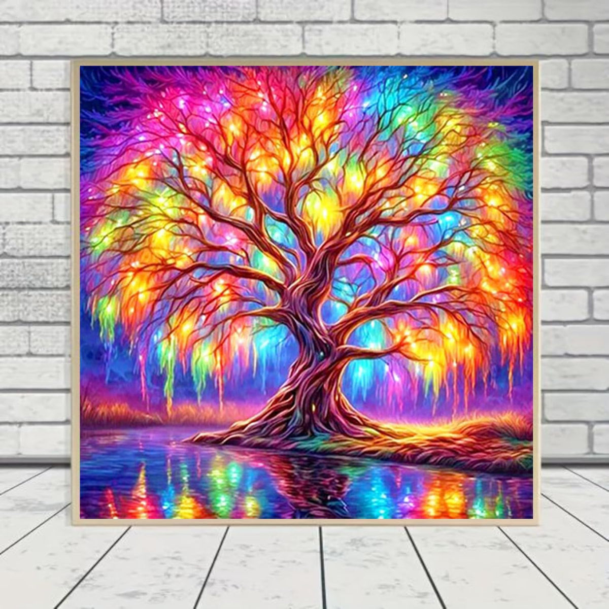 DIYCYCY Tree of Life Diamond Painting Kits for Adults,Full Drill Diamond Art Kits for Beginners,Round 5D DIY Diamond Dots Paintings, Diamonds Pictures Gem Art and Crafts Home Decor 13.78x13.78 inch