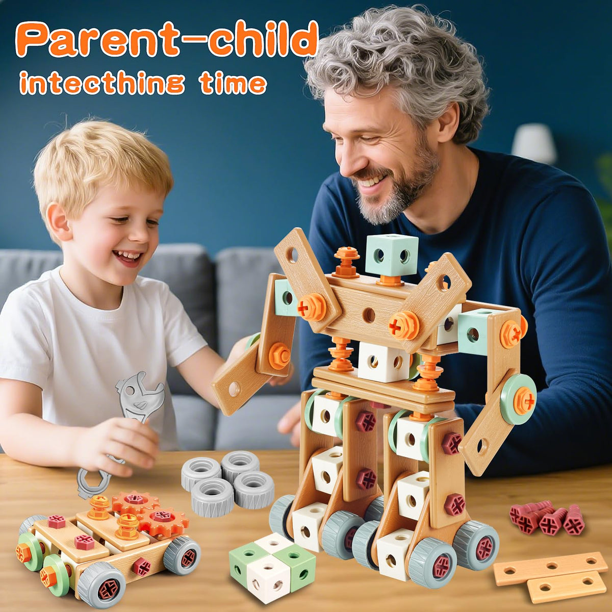 Kids Tool Set with Drill,148Pcs Toddler Tool Set with Toolbox,STEM Montessori Toys for 3 4 5 Year Old,Pretend Play Kid Toy,Educational Construction Toy for 3-5 Year Old Boy Girl,Birthday Gift for Kids