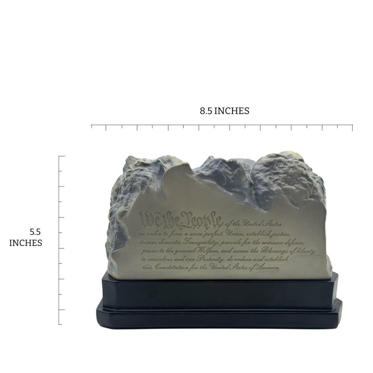 Trumpmore Mount Trumpmore Statue | Collectible Donald J. Trump Sculpture | Constitution Inscription on Back | Trump Bust for Desk, Shelf, or Cabinet | Political Memorabilia & Presidential Gift Idea