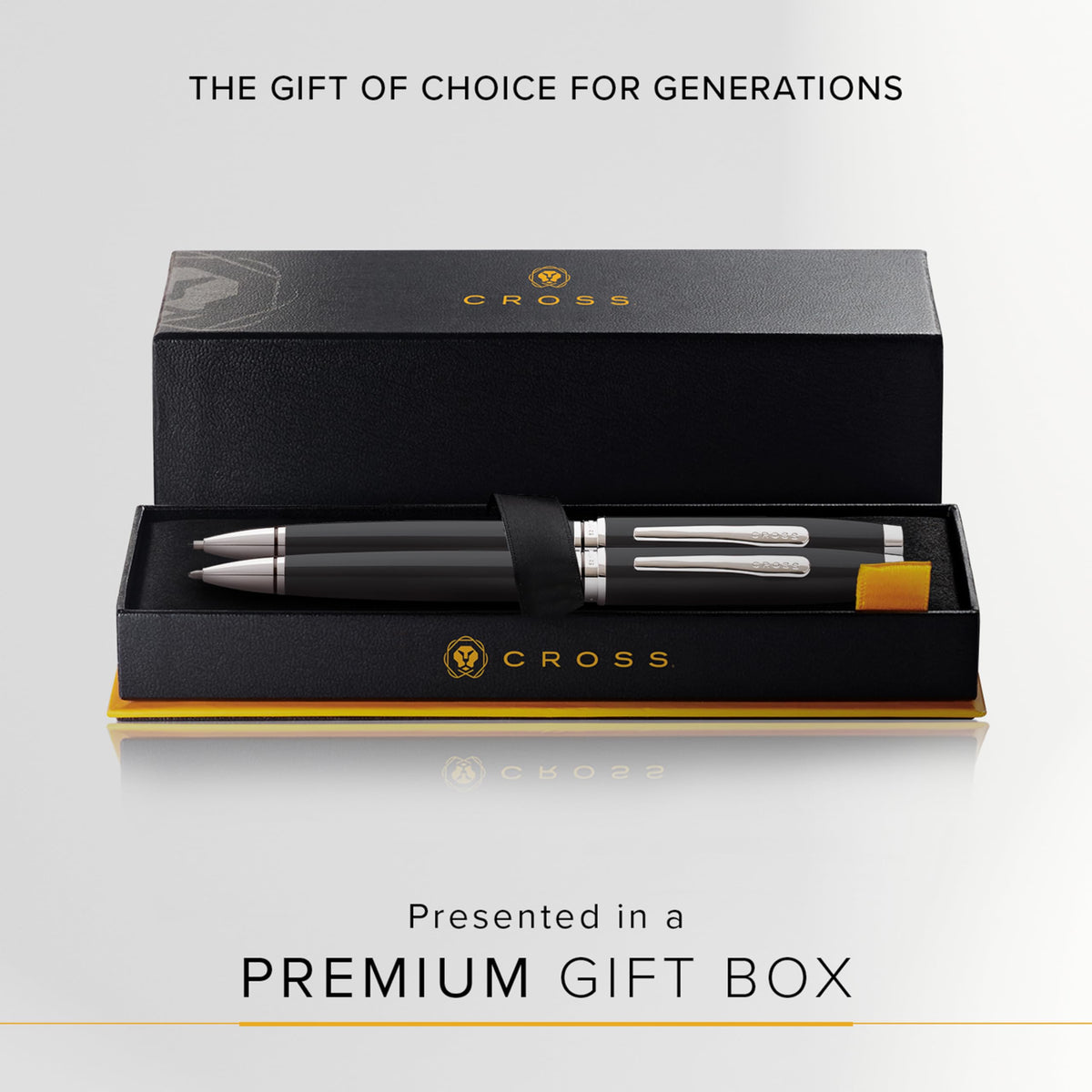 Cross Coventry Black Lacquer Pen and Pencil Gift Set