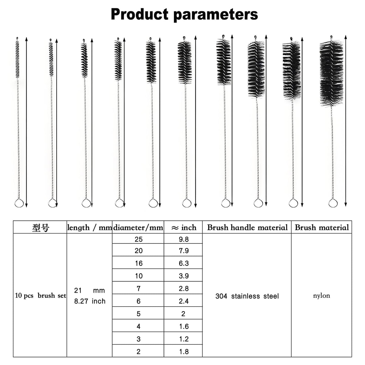 Espresso Machine Cleaning Brush - 15 PCS Long Handle Straw & Bottle Brush Kit, Flexible Scrubber for Coffee Pots, Mugs, Cups, Water Bottles, Glassware & Bent Pipes