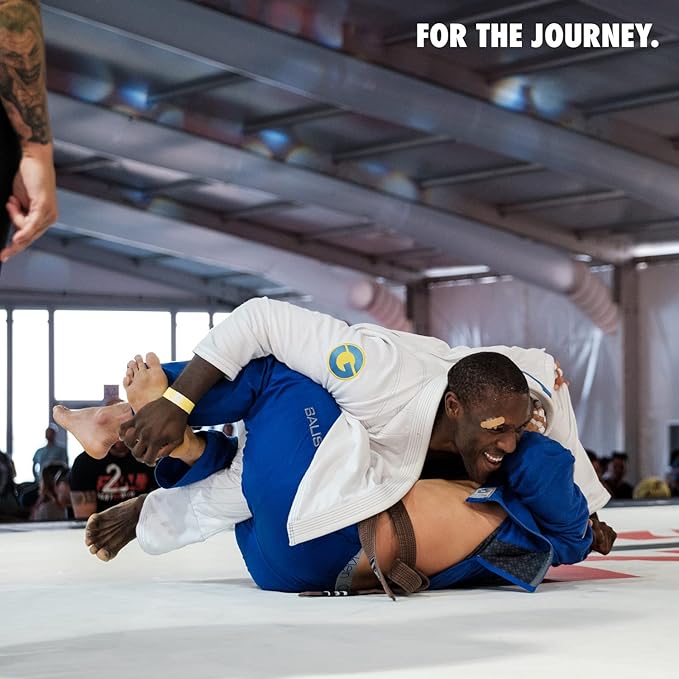 Gold BJJ Aeroweave Jiu Jitsu Gi - Ultra Lightweight BJJ Gi - Preshrunk Brazilian Jiu Jitsu Uniform for Men