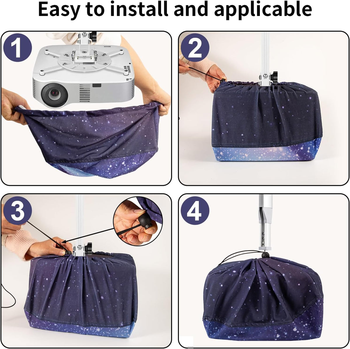 AJFHKJ Projector Dust Cover,Roof Waterproof Projector Covers Suitable for Ceiling Home,Home Theater Projector