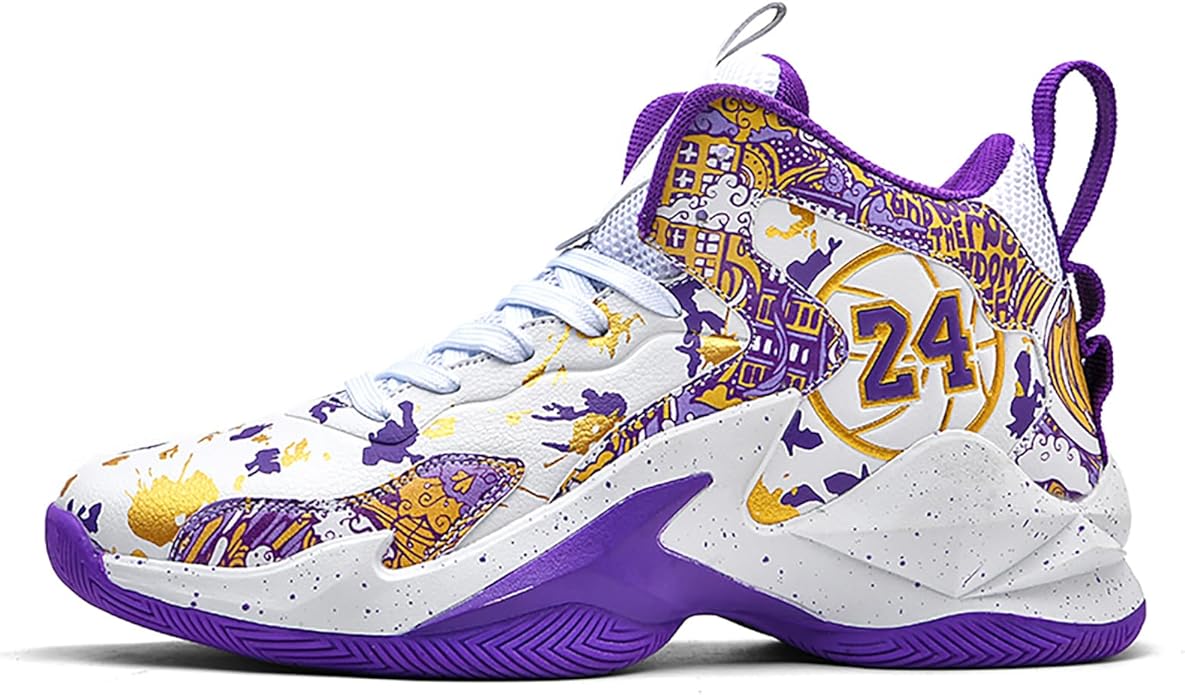 Boys Basketball Shoes Breathable Indoor Athletic Shoes Youth Outdoor Fashion Sneakers Comfortable Basketball Shoes for Girls