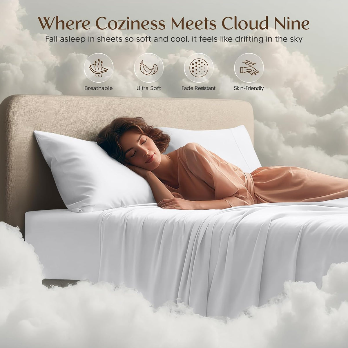 Utopia Bedding Queen Size Sheet Set - Soft, Breathable Microfiber | 4-Piece in White, Oeko-Tex Certified