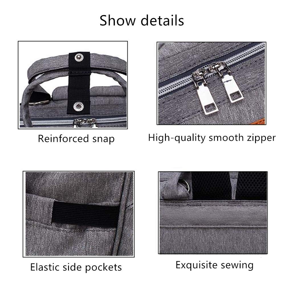 Diaper Bag Backpack for Baby Boy Girl, Multi-Function Diaper Bag for Baby Care, Waterproof Large Capacity Travel Backpack, Diaper Bags Essentials for Mom, Dad