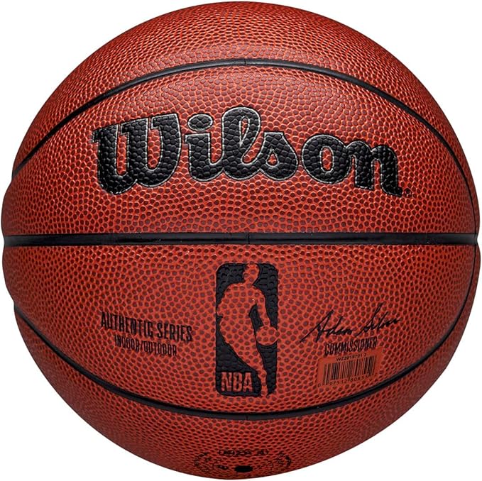WILSON NBA Authentic Indoor/Outdoor Basketballs - Size 3, Size 6 and Size 7