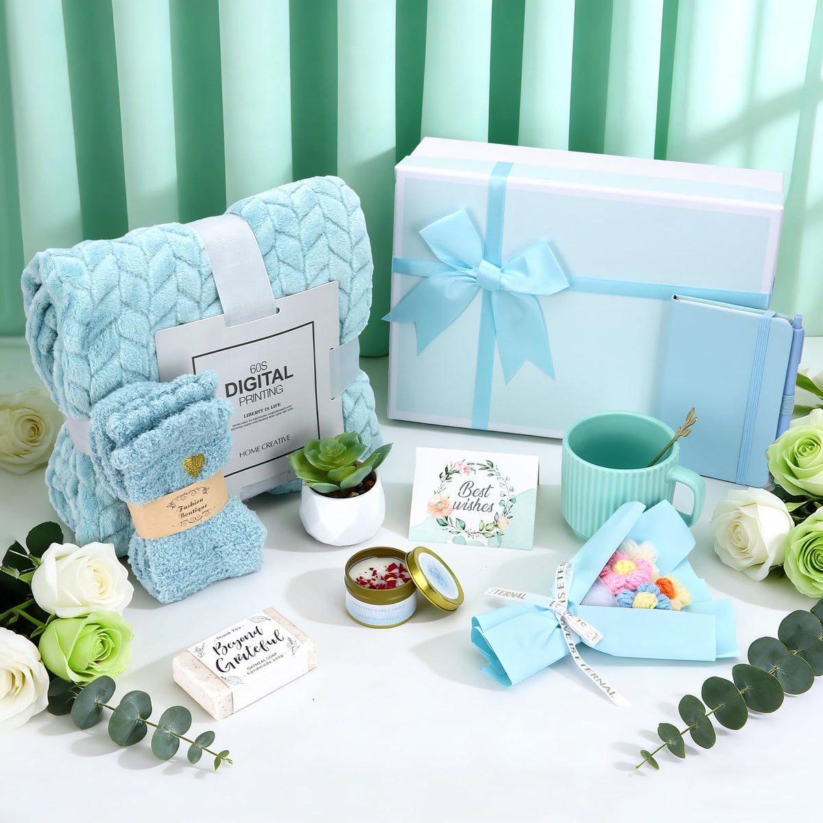 Self Care Gifts for Women Get Well Soon Gift Baskets Spa Care Gifts Set Sympathy Inspirational Thinking of You for Her Mom Wife Girlfriend Sister Friend
