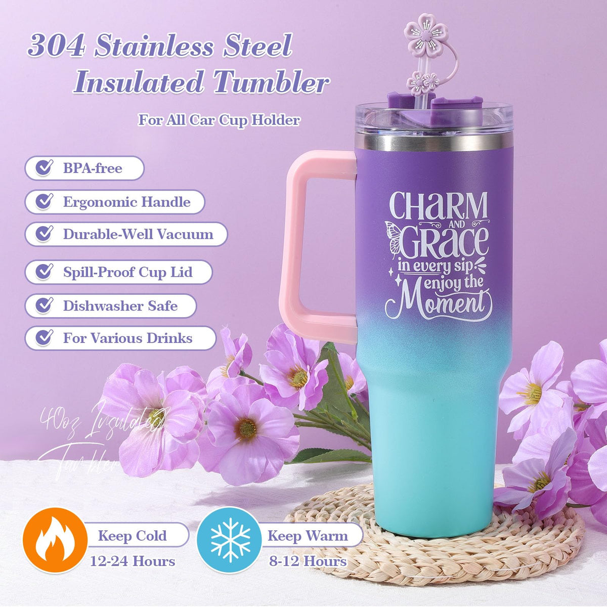 Lavender Mothers' Day gift for Mom, Birthday Gifts for Women Self Care Gifts Get Well Soon Gifts, Relaxing Spa Gift Basket Care Package Gifts Box Thank You Gift for Mom Wife Girlfriend Friends Sisters