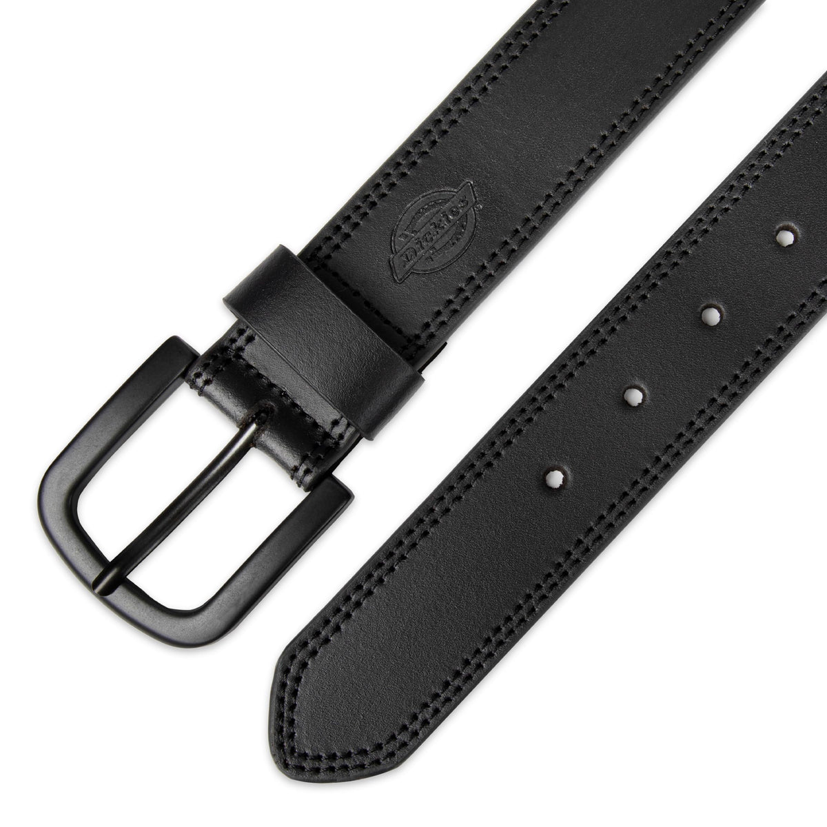 Dickies Men's Big-Tall Two Row Stitch Belt , -black, 54
