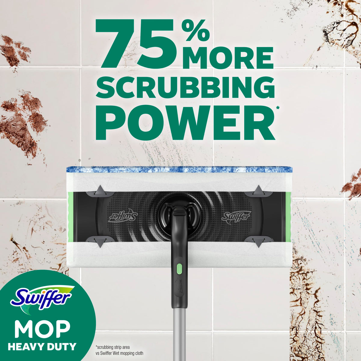 Swiffer Heavy Duty Mop Wet Multi-Surface Cloth Refills for Floor Mopping and Cleaning, Outdoor Window Fresh Scent, 20 count
