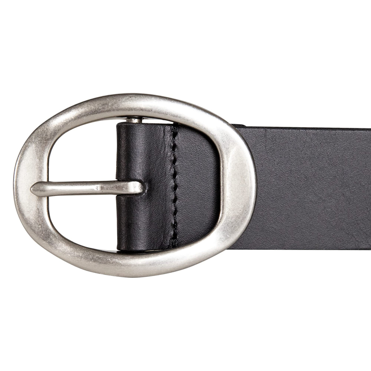 Lucky Brand Womens Sculpted Center Bar Buckle Skinny Belt | Leather | Trend | Stylish | Classic | Modern | Jeans - Black, X-Large