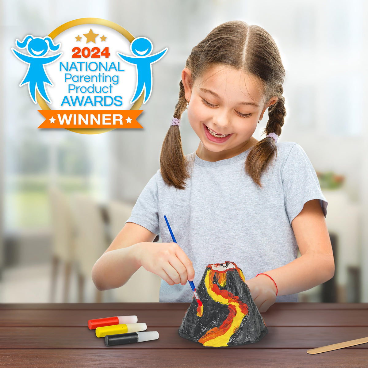 National Geographic Ultimate Volcano Kit – Erupting Volcano Science Kit for Kids, 3X More Eruptions, Pop Crystals Create Exciting Sounds, STEM Science & Educational Toys (Amazon Exclusive)