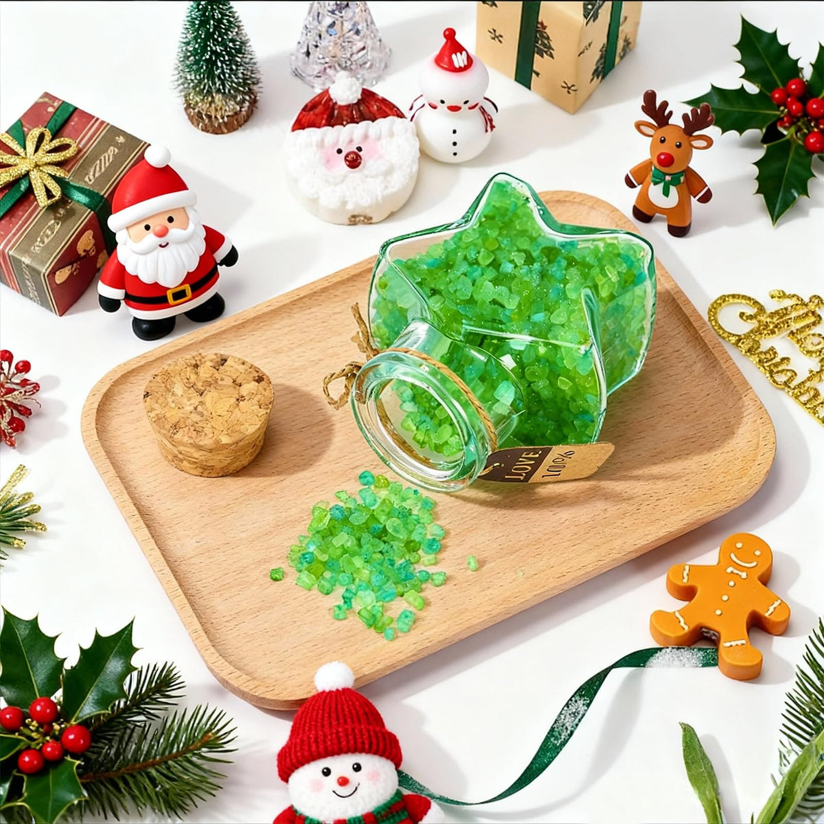 Christmas Gifts Basket for Women Men, Merry Christmas Gifts Box Relaxing Bath Gifts Xmas Scented Candles Insulated Tumbler Gifts Set for Wife Friends Sister Mom