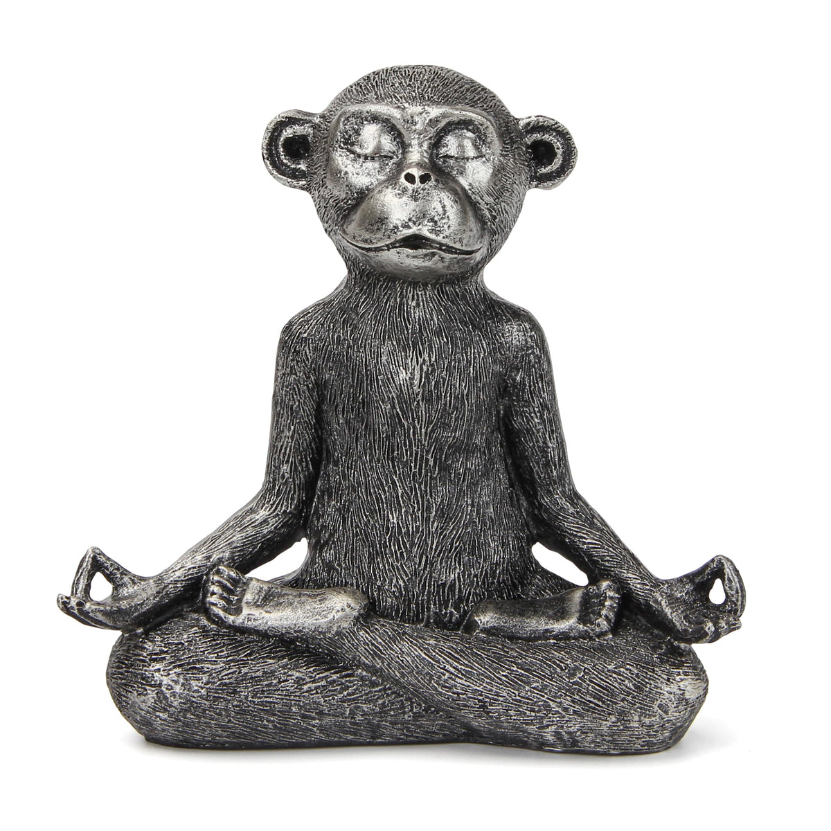 Smadeer Monkey Statue for Home Decoration,Monkey Figurine Sitting in Yoga Pose for Meditation Zen Spiritual Living Room Bedroom Shelf Bookshelf Decor Accents,Cute Animal Gifts,Small Holiday Ornament