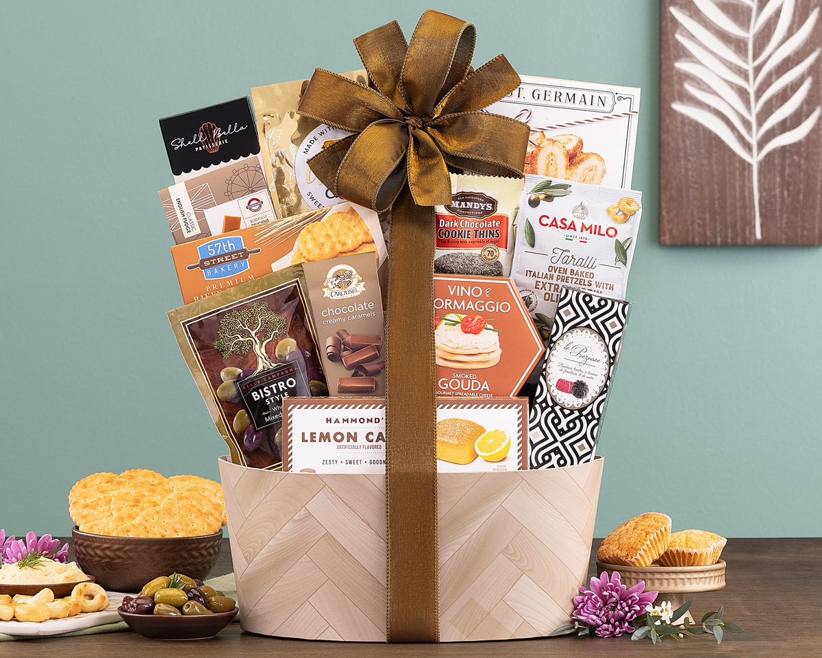 Wine Country Gift Baskets Sweet and Savory Gift Basket Gift for Women, Men, College, Appreciation, Thank You, Birthday, Corporate, Get Well, Sympathy Care, Teacher and more