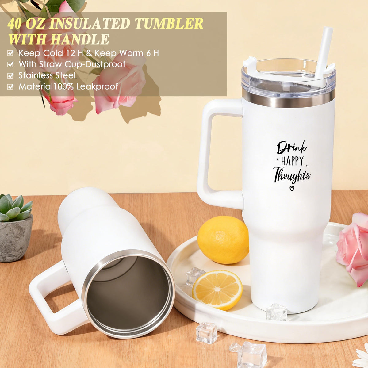 Birthday Gifts for Women, Get Well Soon Gifts Self Care Package Spa Gift Baskets Happy Birthday set w/ 40oz Tumbler with Handle & Blanket Thinking of You Mothers Day for Mom Her Best Friend Sister