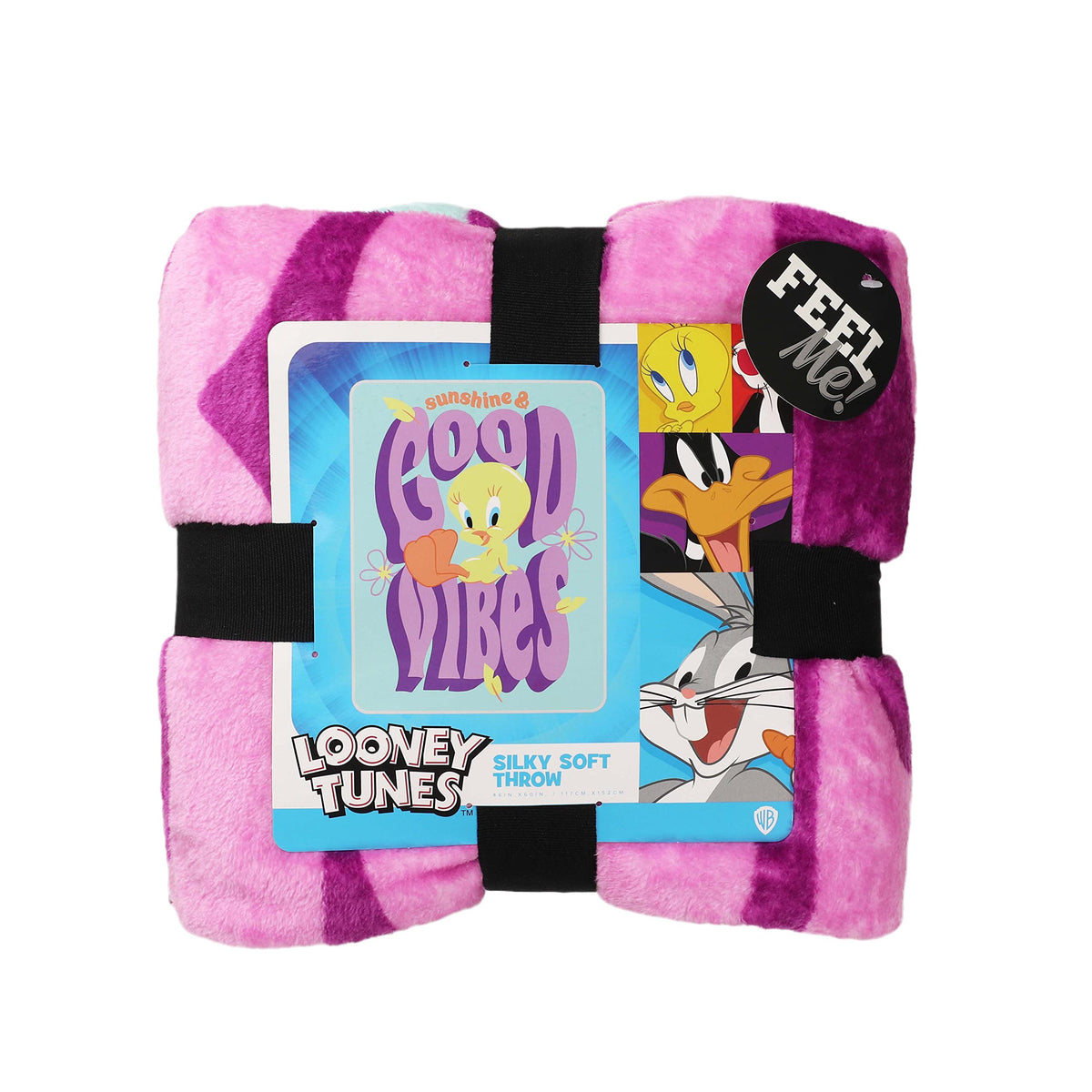 Northwest Looney Tunes Silk Touch Throw Blanket, 46" x 60", Good Vibes