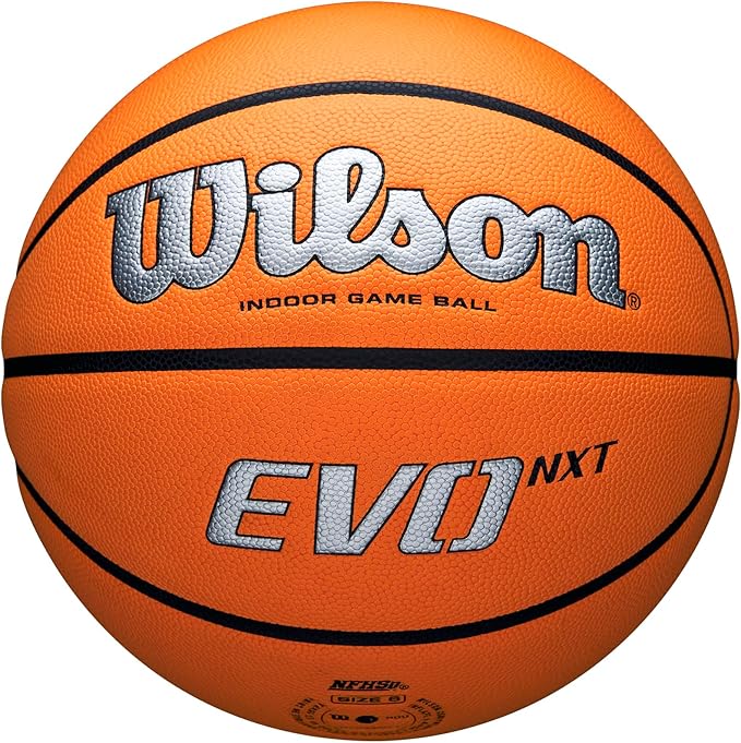 WILSON NCAA Evo NXT Official Indoor Game Basketballs - Sizes 6 and 7