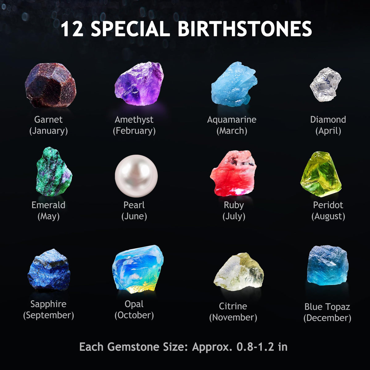 Japace Earth Science Kits for Kids Age 4-6-8-12-14, Birthstone Gemstone Dig Kit, Geology Kit with Break Your Own Geodes, Crystal Growing Experiment, Rock Mining Kit Birthday Gifts Toys for Boys Girls