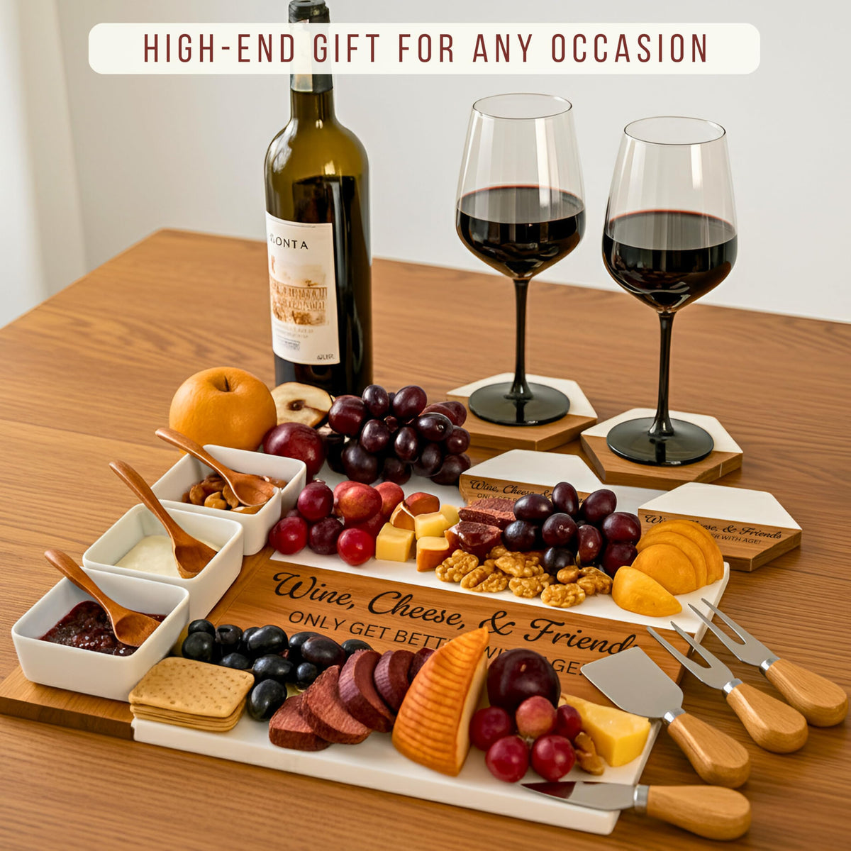 Personalized Charcuterie Board - Custom Large Cheese Boards for Wedding, Anniversary, New Home, Housewarming, Bridal Shower, Birthday, Mom, Grandma, Mother’s Day Gifts, Women, Couples, Engagement Gift