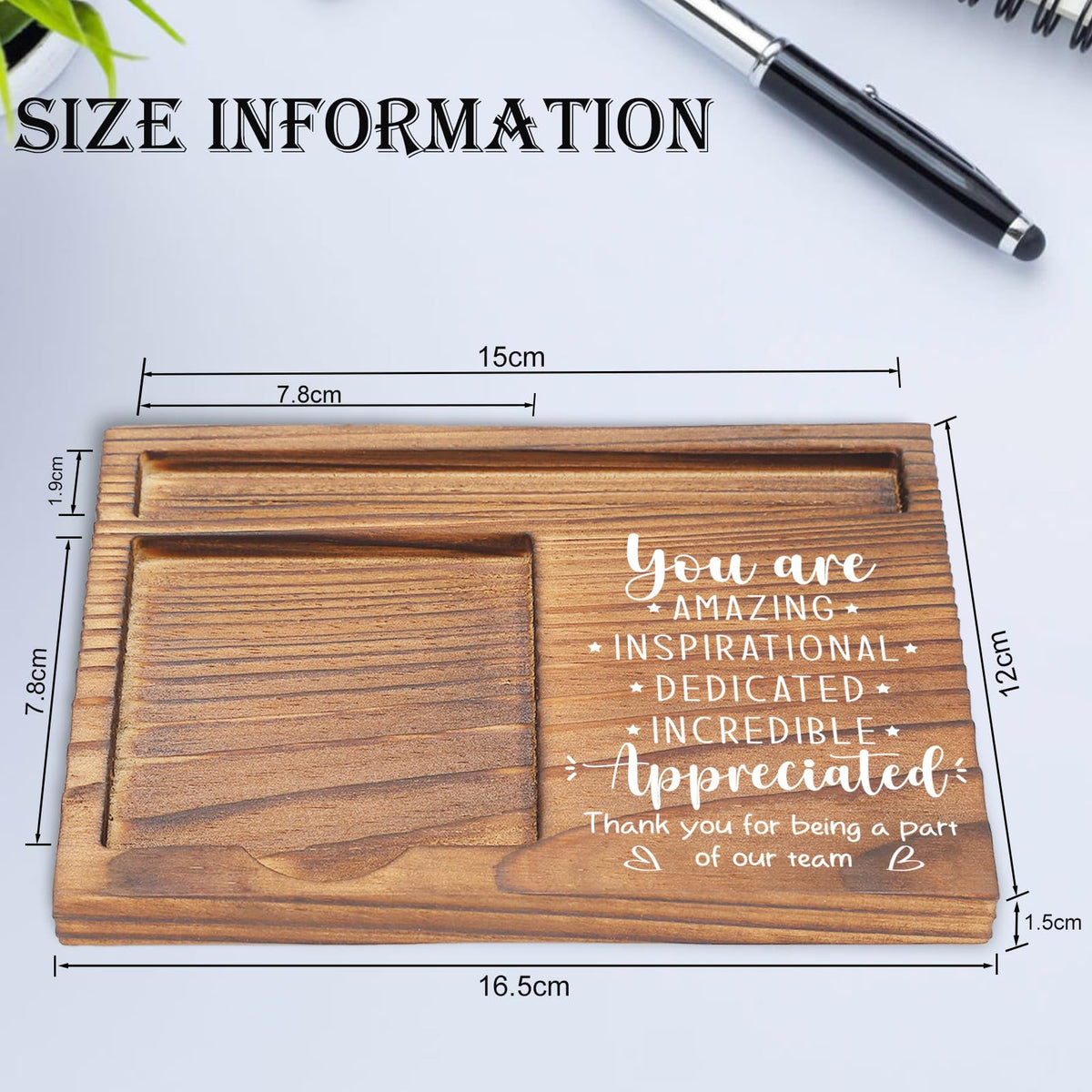 Team Appreciation Gifts for Employees, You Are Incredibly Appreciated Gifts Desk Self-Stick Note Pad Holders, Thank You Gift for Staff Friends Team Healthcare Worker Coworker Sticky Notes Holder EDP12