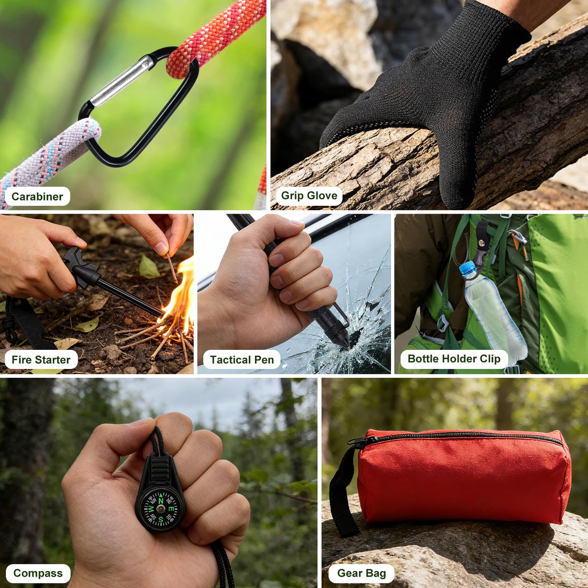 Survival Kit Advent Calendar for Men,24 Day Christmas Countdown Calendar Emergency Survival Gears Gift for Adults, 2025 Xmas Gifts for Outdoor Enthusiasts, Camping, Fishing, Hunting, Hiking