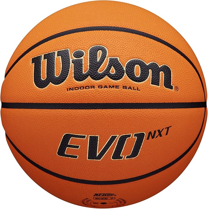 WILSON NCAA Evo NXT Official Indoor Game Basketballs - Sizes 6 and 7