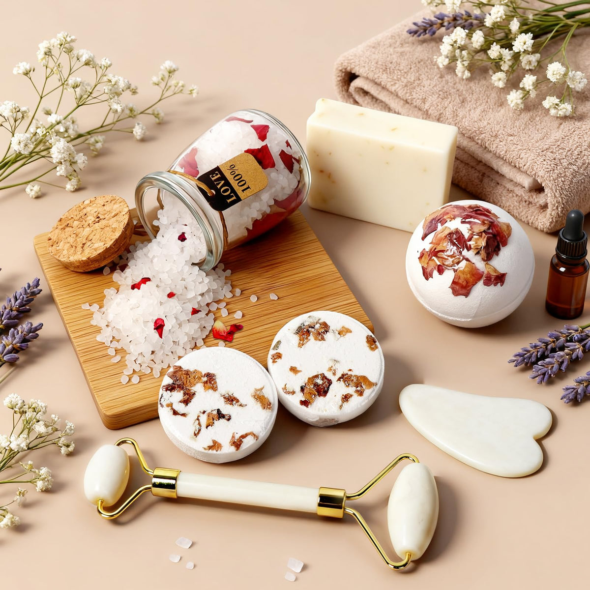Birthday Gift for Women, Get Well Soon Self Care Package, Unique Spa Gift Basket Thank You Gifts for Mom Grandma Wife Best Friend Sister Her Mothers Day
