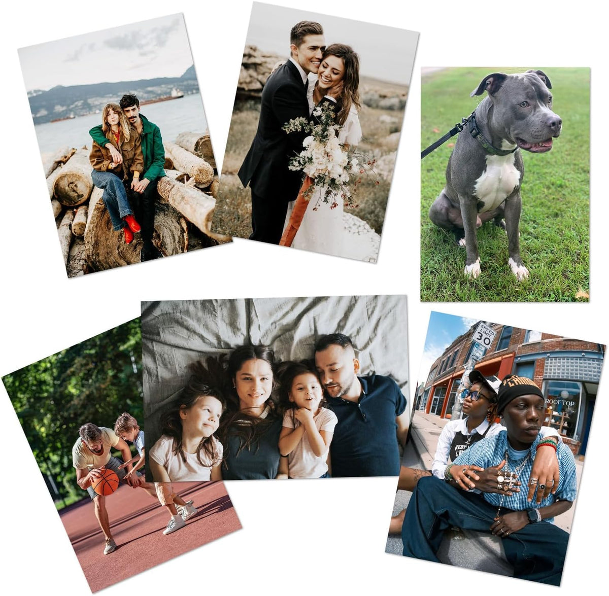 ZXDZSM Custom Photo Prints - Personalized Glossy Photos | Standard Size (4 x 6 Inches, 6 Pcs, Unframed)