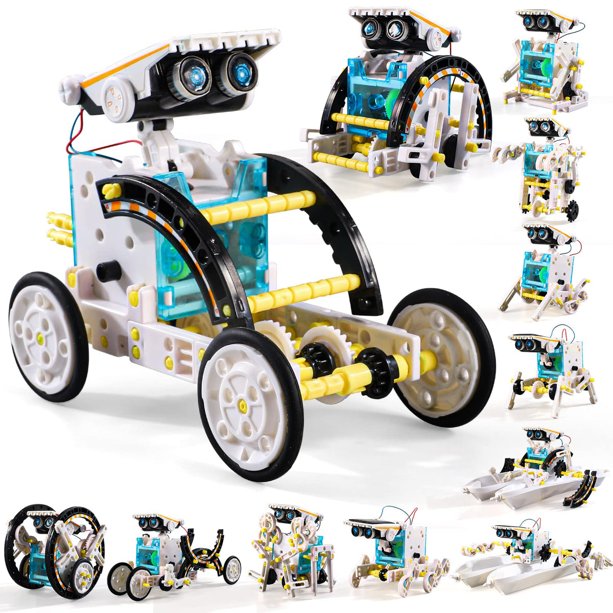 Lucky Doug Toys for Ages 8-13,12-in-1 STEM Solar Robot Kit Toys Gifts for Kids 8 9 10 11 12 13 Years Old, Educational Building Science Experiment Set Gifts for Kids Boys Girls