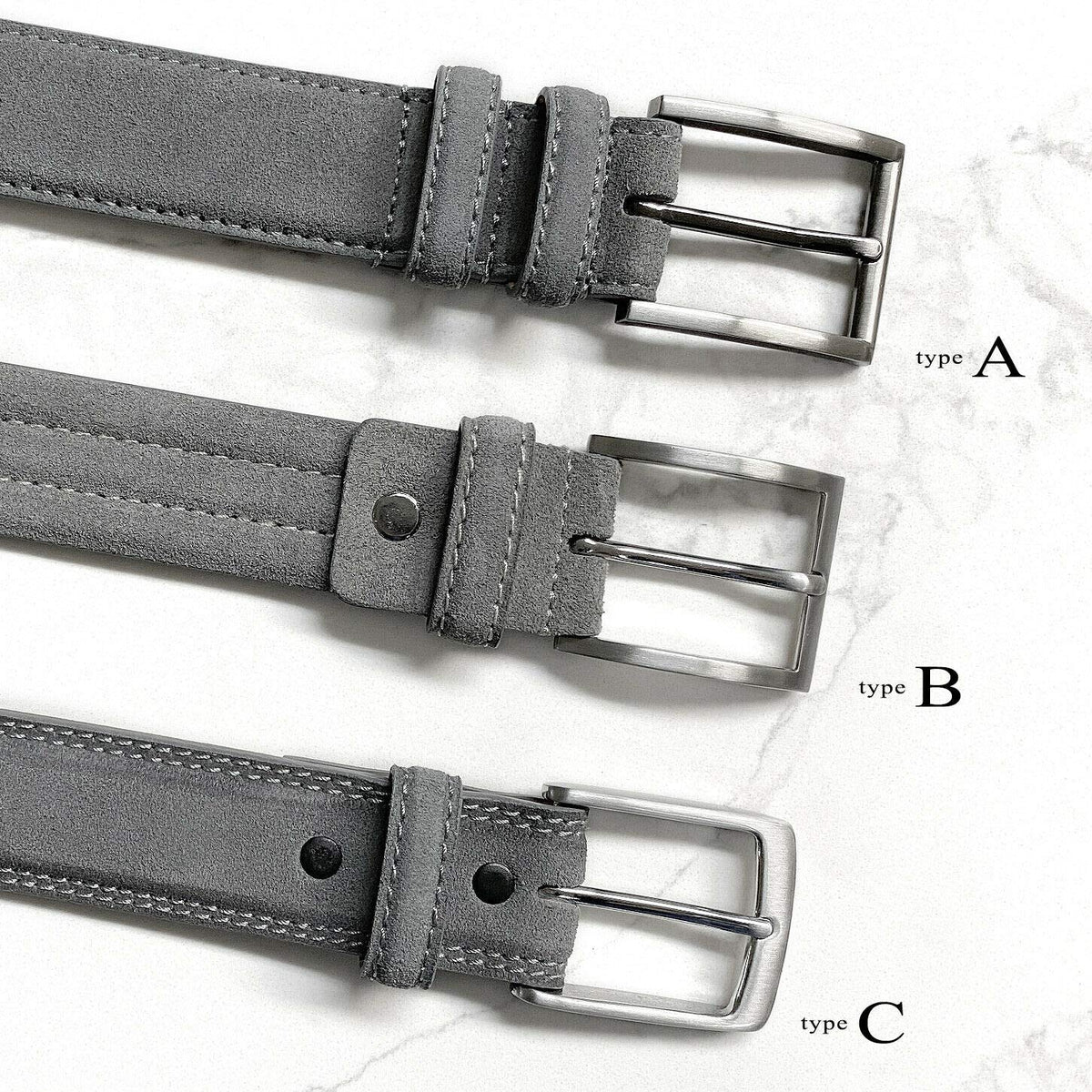 BS110 Men's Belt Suede Full Leather Belt Casual Dress Leather Belt 1-3/8"(35mm) Wide (Taupe, 38)