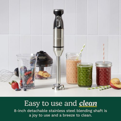 Cuisinart CSB-179 Smart Stick Variable Speed Hand Blender, Stainless Steel