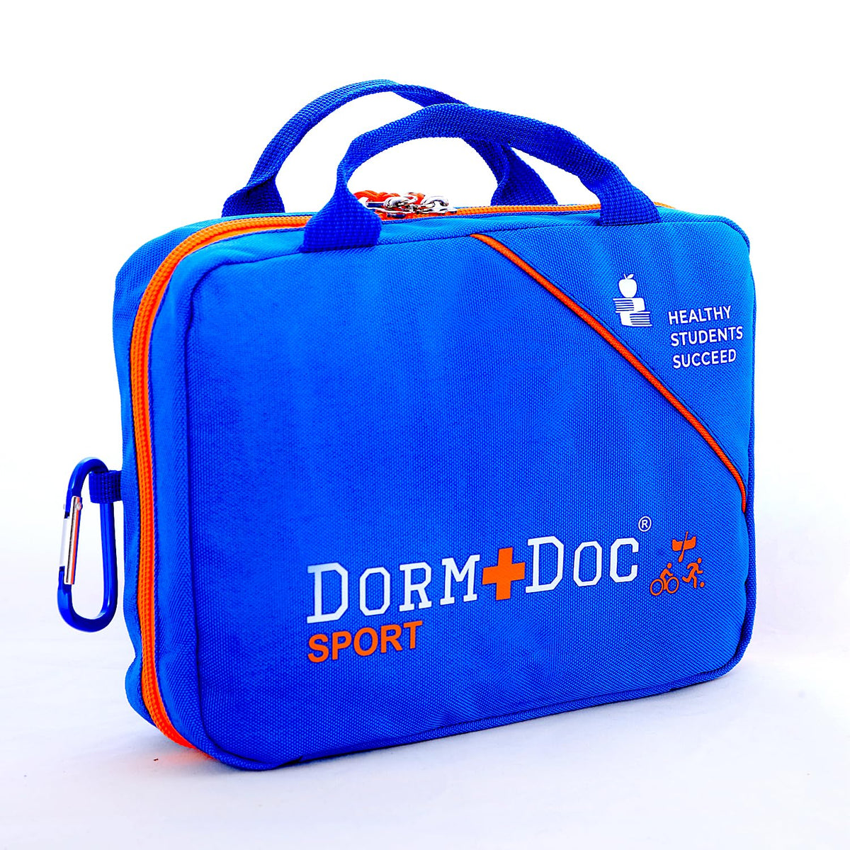 DormDoc Sports Pack First Aid Kit – Compact Emergency Medical Kit for Sports – with Bandages, OTC Medicines for Relief, Gauze, Quick Care Set – Portable Health Kit - 125 PCS, Blue