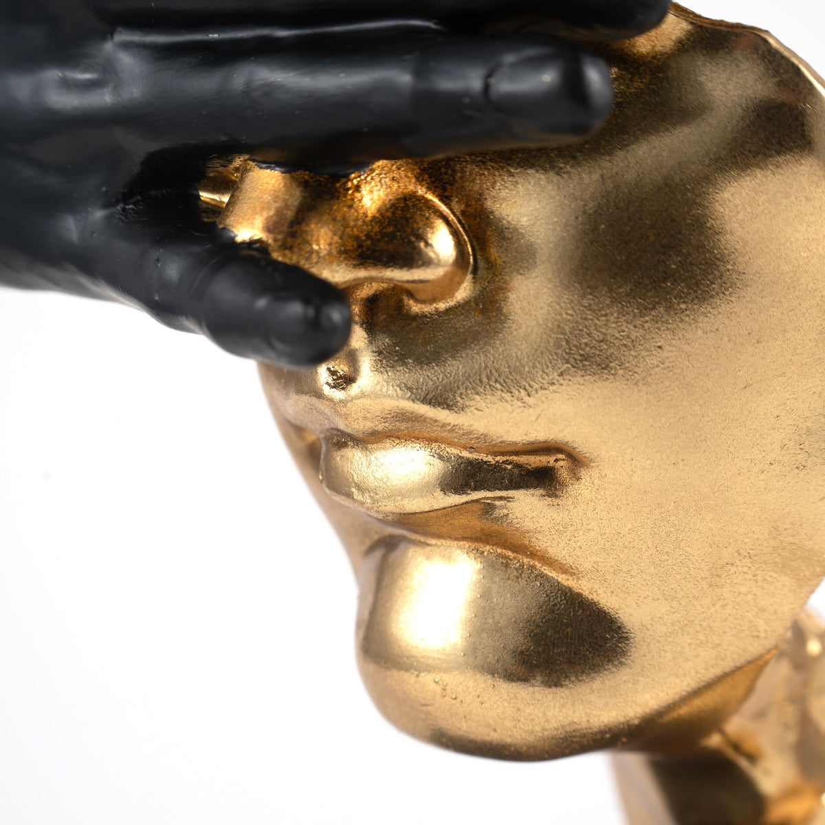 EPTUEGA Thinker Statue-Silence is Gold-Abstract Art Figurine Decor - No Hear No See No Speak Modern Home Resin Sculptures Decorative Objects Decor for Home Office Bookshelf Desktop(12" H)