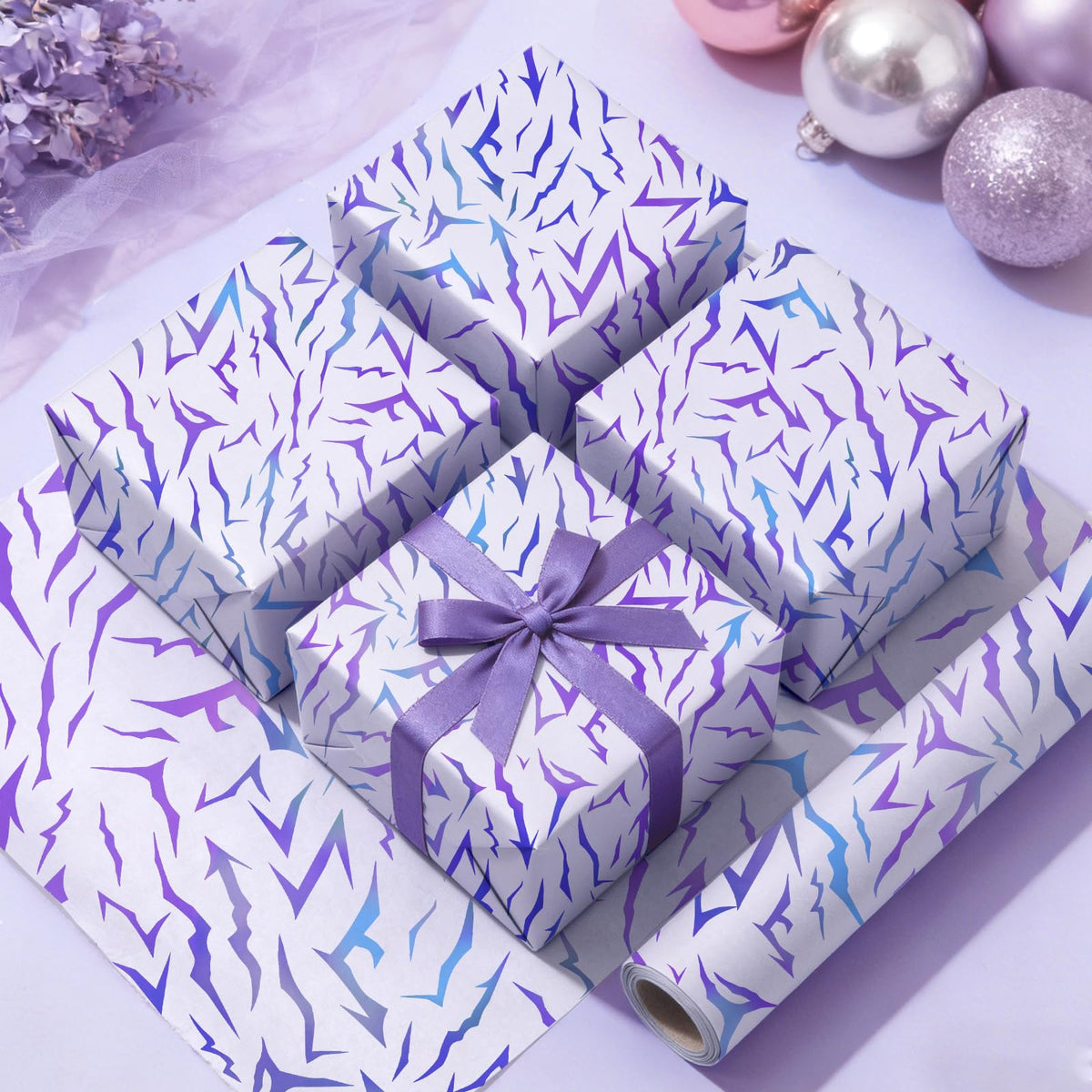 MTWENWENZY K Pop Wrapping Paper Roll K Pop Birthday Party Favor Demon Energy Pattern Gift Packing Wrap Craft Paper for Anime Themed Birthday Baby Shower Party Supplies, 17 in x 32.8 ft