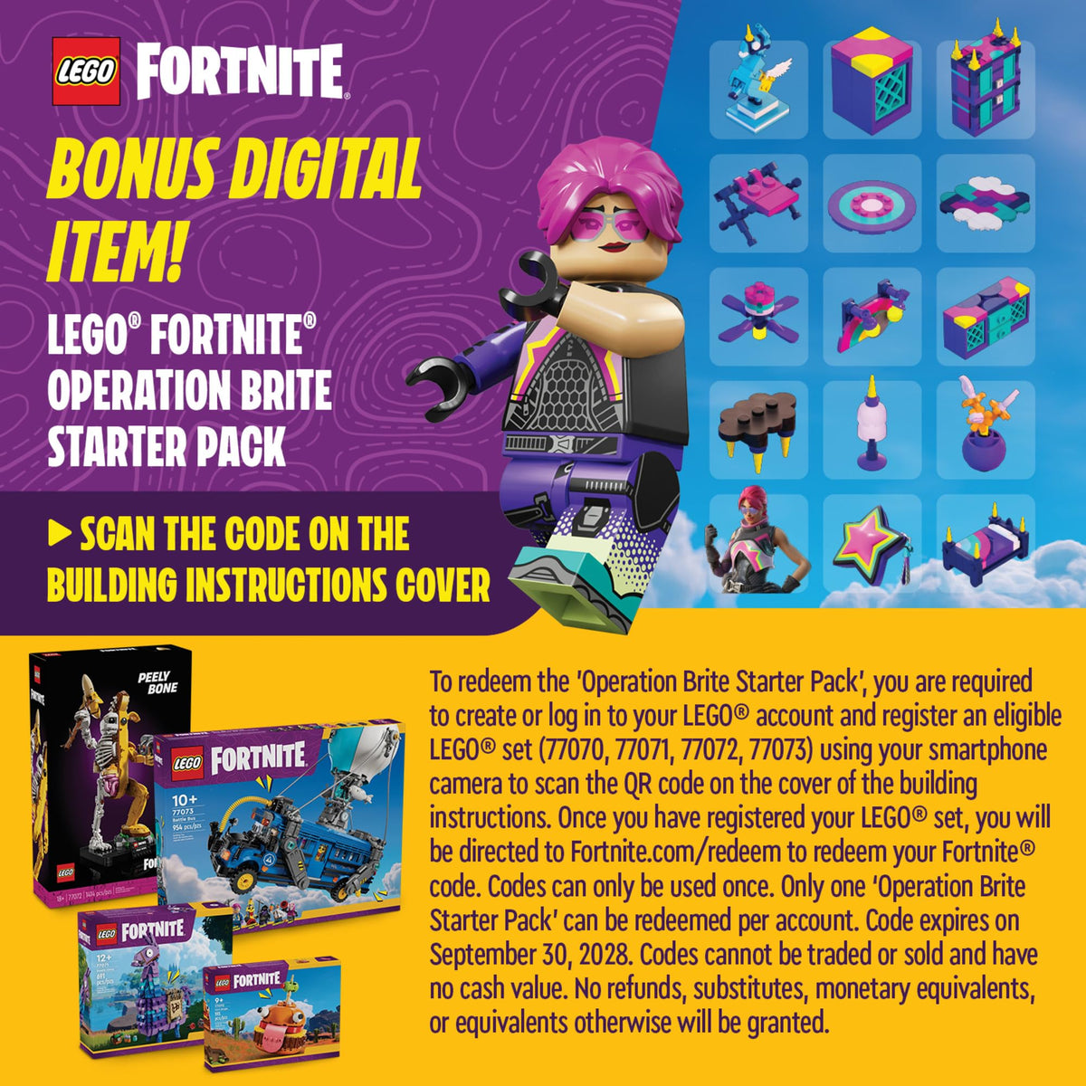 LEGO Fortnite Supply Llama Building Set - Kids Toy for Gamers, Ages 12+ - Display Model, Collectible Fortnite Toy - Gift for Boys & Girls - 77071