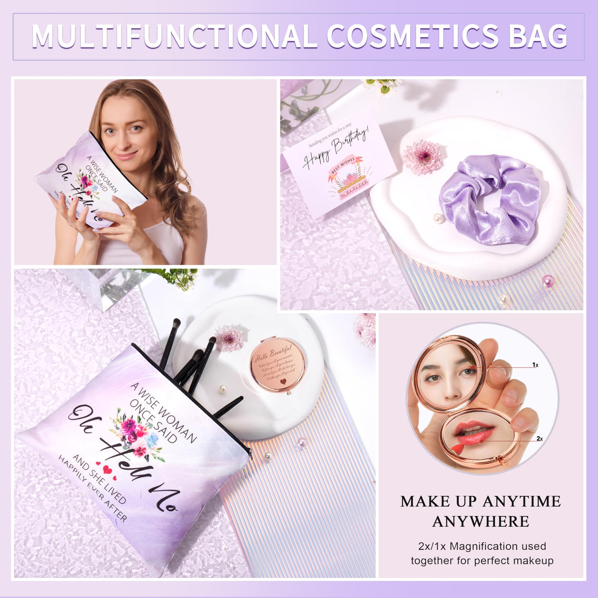 Gemwi Gifts for Women, Birthday Gifts for Women, Happy Birthday Gifts Basket, Gift Set for Best Friends Female Sister Mom Wife Her Girlfriend Coworker Bestie Bff
