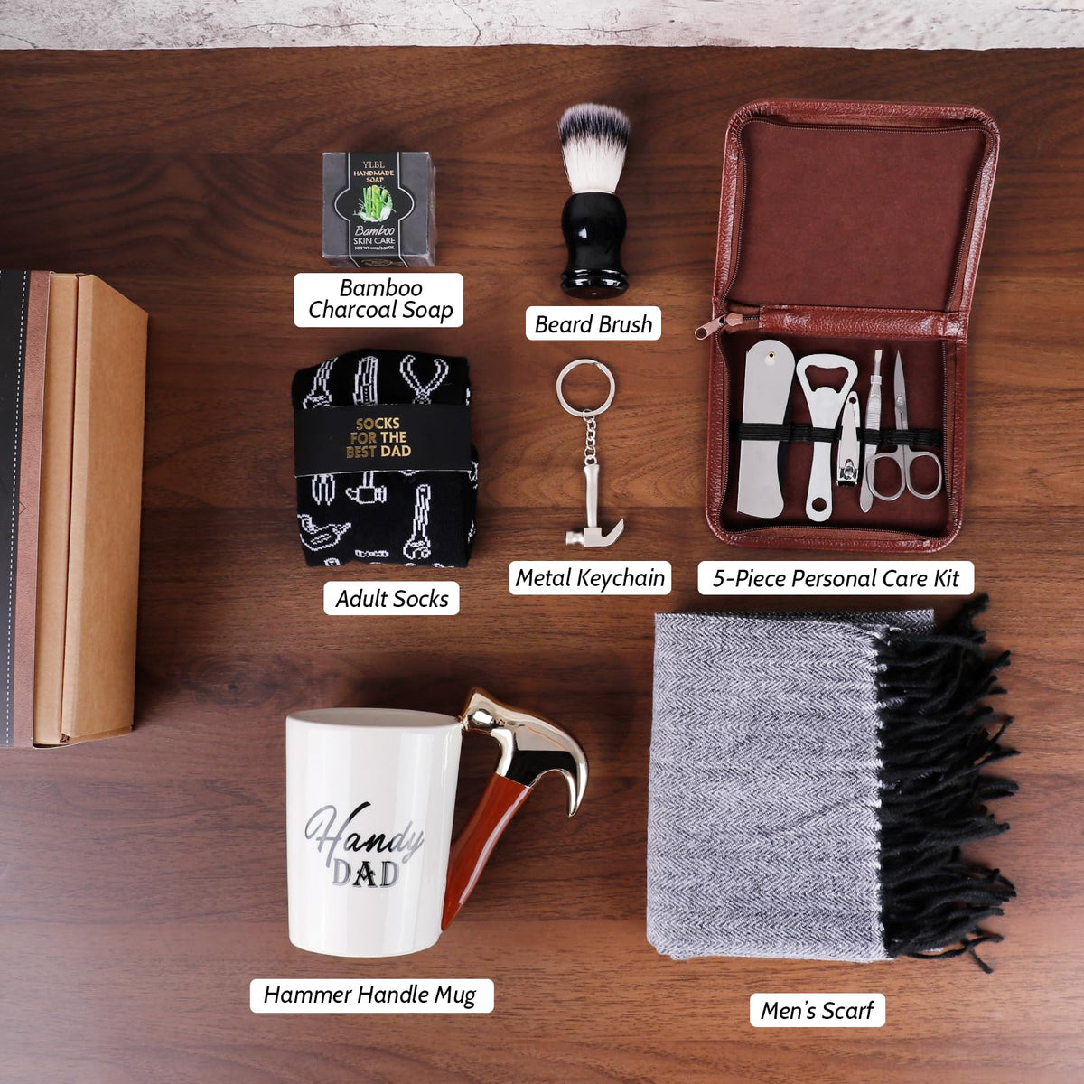 bespritGIFT Birthday Gifts for Men Self Care Premium Gifts Baskets for Him Gifts Basket Ideas Set Thank You Gifts Man Retirement Father Birthday Presents for Dad Husband Boyfriend Box