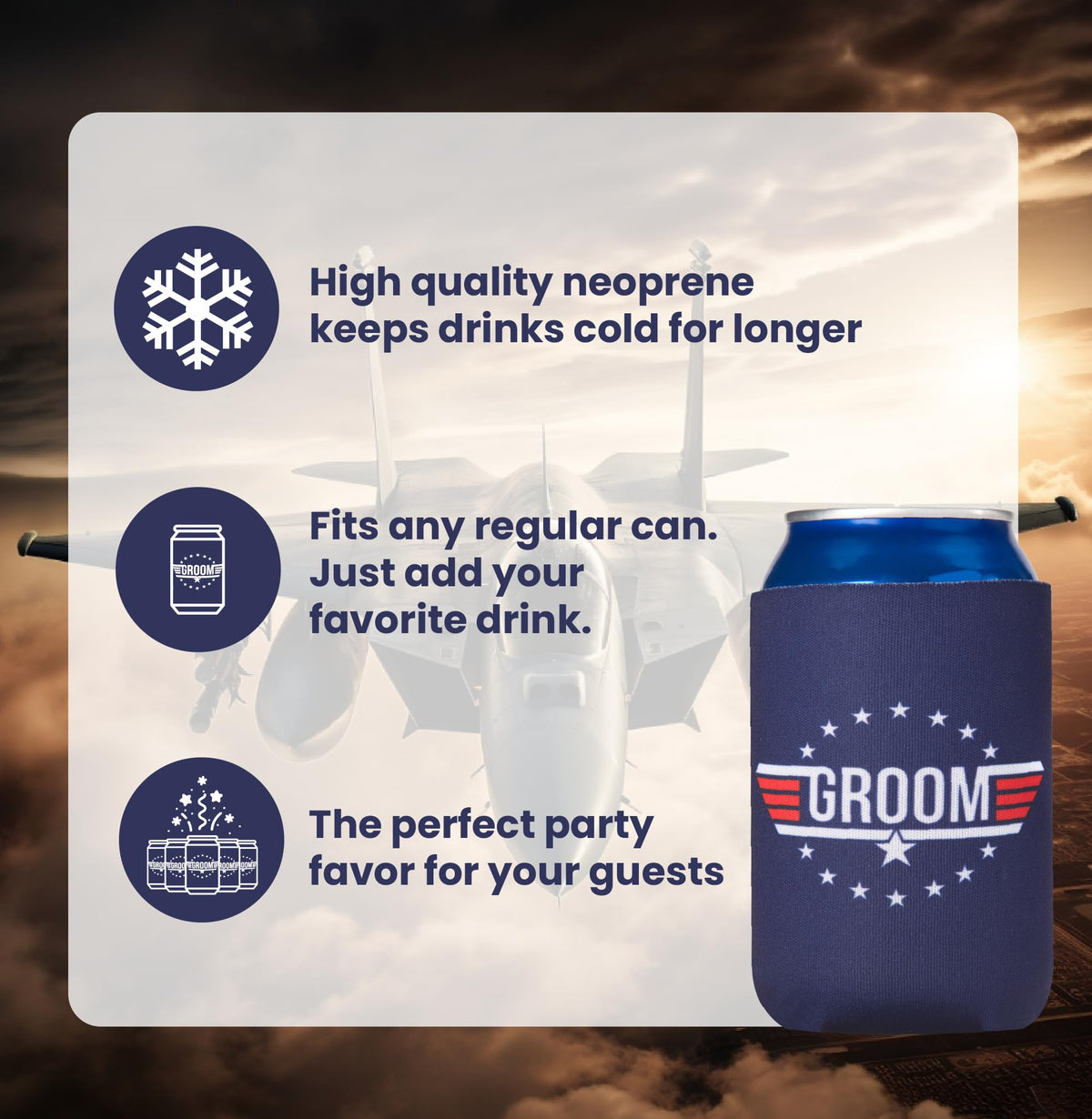 Bachelor Party Favors Can Coolers (12 pack) Groomsman Gift for Wedding I Team Groom Gifts | Wedding Party Favors