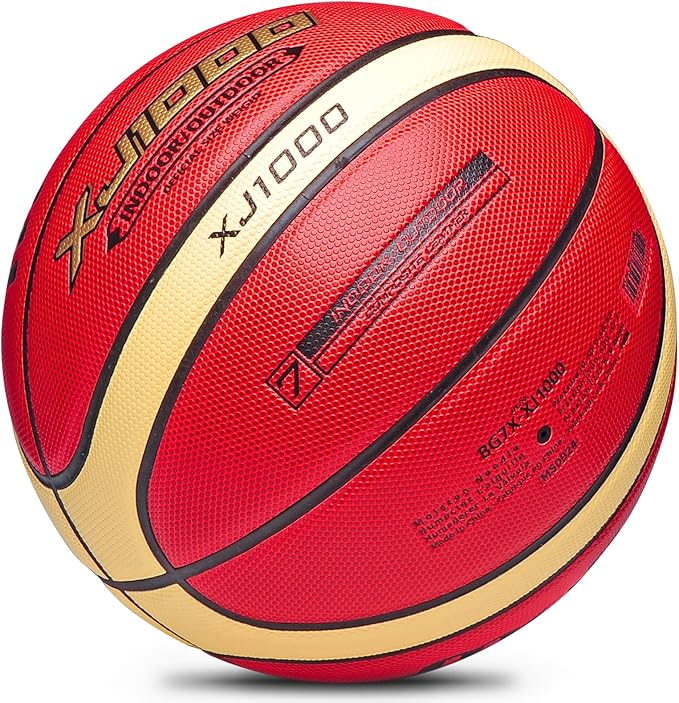 Training Soft Touch Rubber and Faux Leather Fighting Basketball, High Bounce Indoor Outdoor Basketball Gift