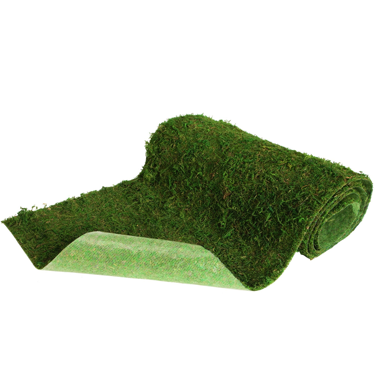 USMOLA Moss Roll, Dried Moss for Crafts, Moss Table Runner for Fairy Gardens, Wedding Woodland Decor, Preserved Moss Mat for Table Decoration (12" W x 60" L)