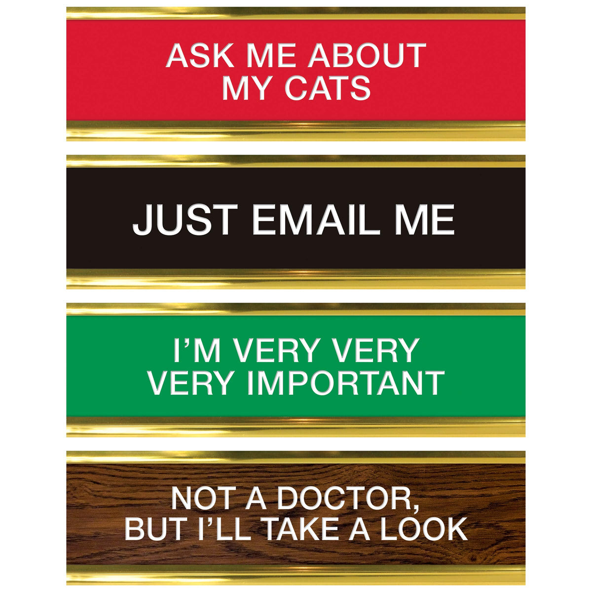 Genuine Fred Daily Desk Plaque Desktop Flip Book, assorted