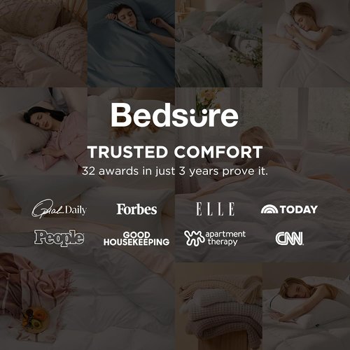 Bedsure Navy Blue King Duvet Cover Set - Oversized 3-Piece Extra Soft Prewashed Cotton-Like Polyester, 120x98 Inches with Zipper Closure & 2 Pillow Shams