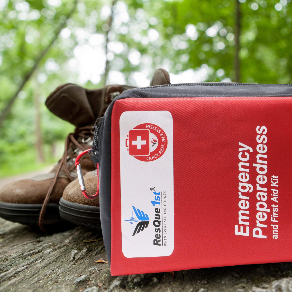 Travel-First Aid-Kit Car-Home 180 Piece Survival-Kit Outdoor-Adventure - Full Portable Emergency Essential - Hiking Camping Medical Aid Survival Camping FAK
