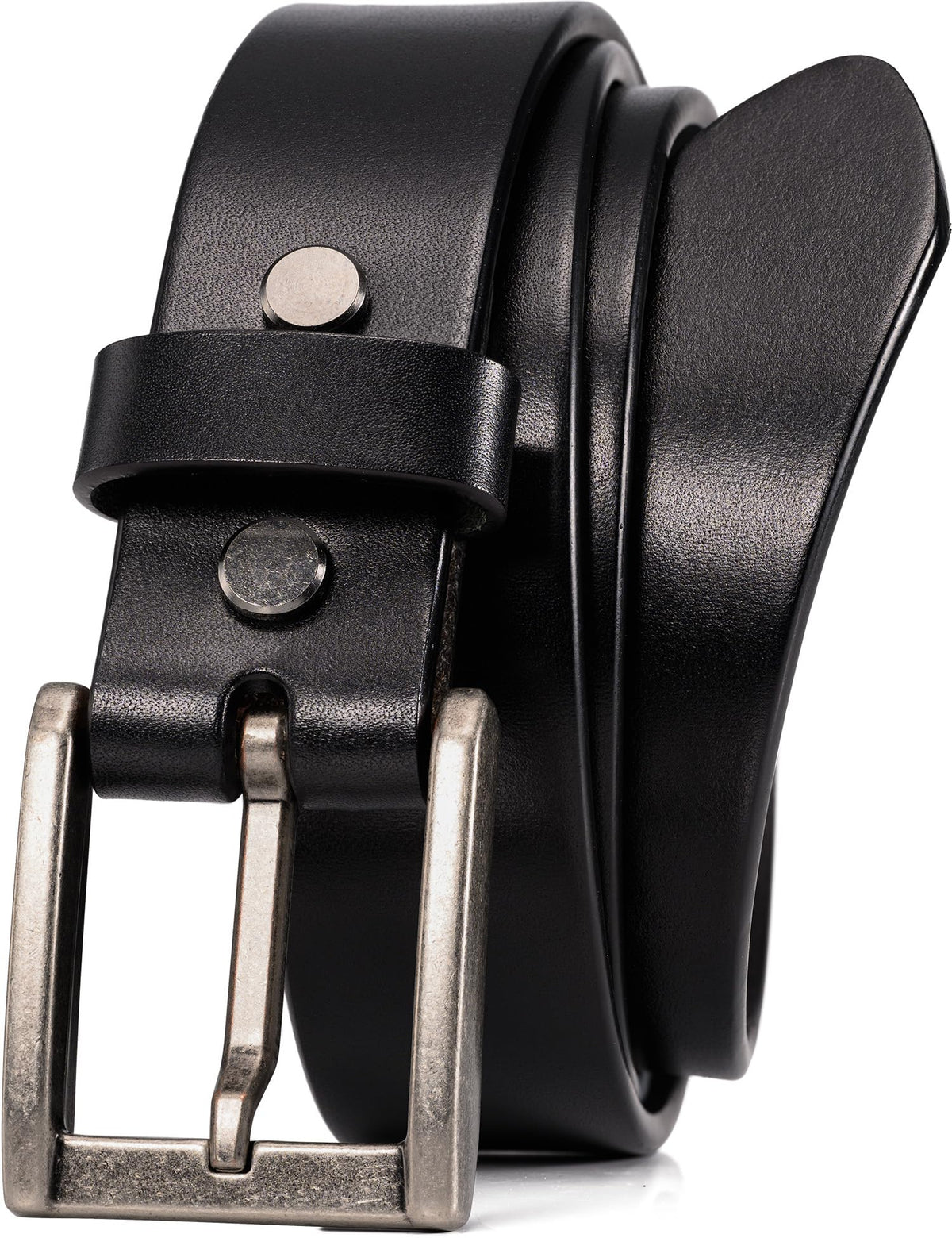 WOLFANT Thicken Full Grain Heavy Duty Belts for Men,100% Italian Real Solid Leather
