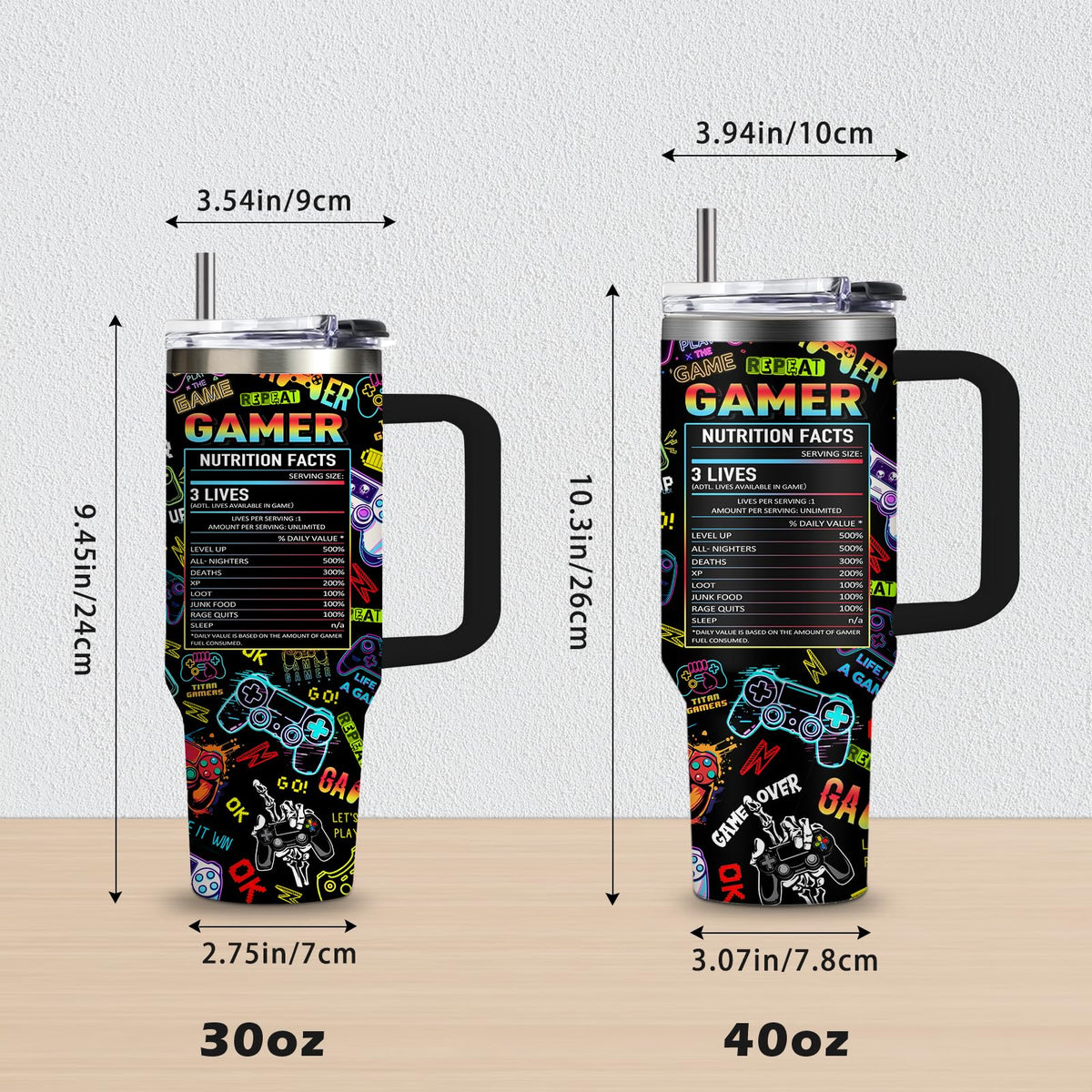 CGMIBAS Gaming Gifts for Men Boys, Gamer Gifts for Men, 40oz Gamer Tumbler Cup, Gaming Mugs, Teen Boy Gift Gamings Stuff, Gaming Gamepad Presents for Son, Birthday Gift for Him Mens Boys Gamings Cup